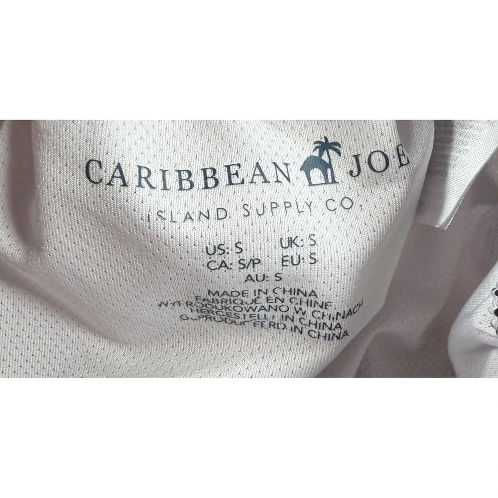 Caribbean Joe Men's Swim Trunks Size Small Blue Floral Tropical Mesh Lined